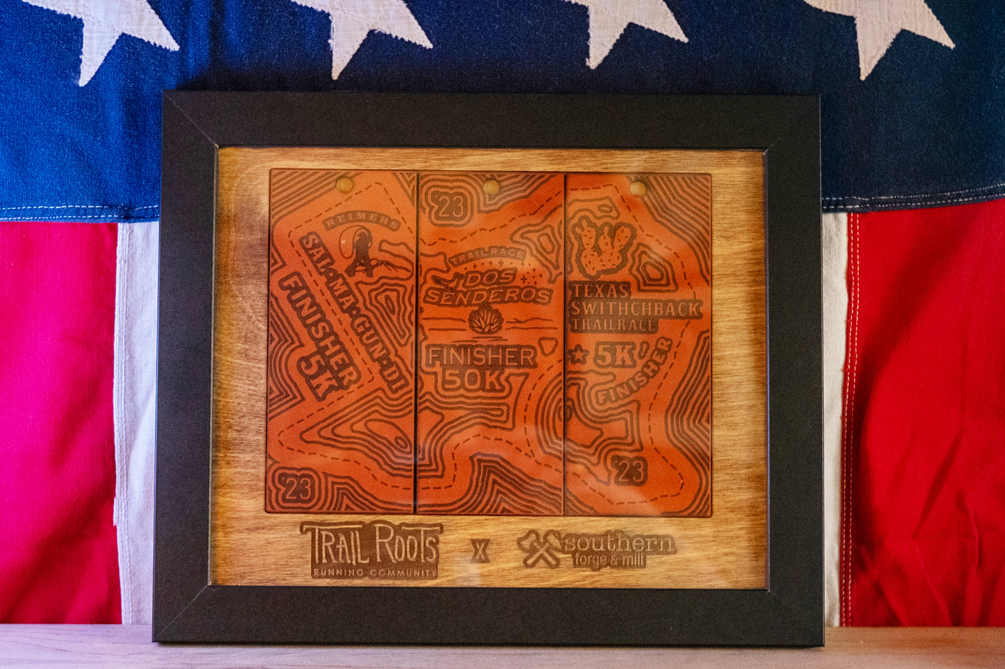 Mat for 2023 Trail Roots Finisher Awards