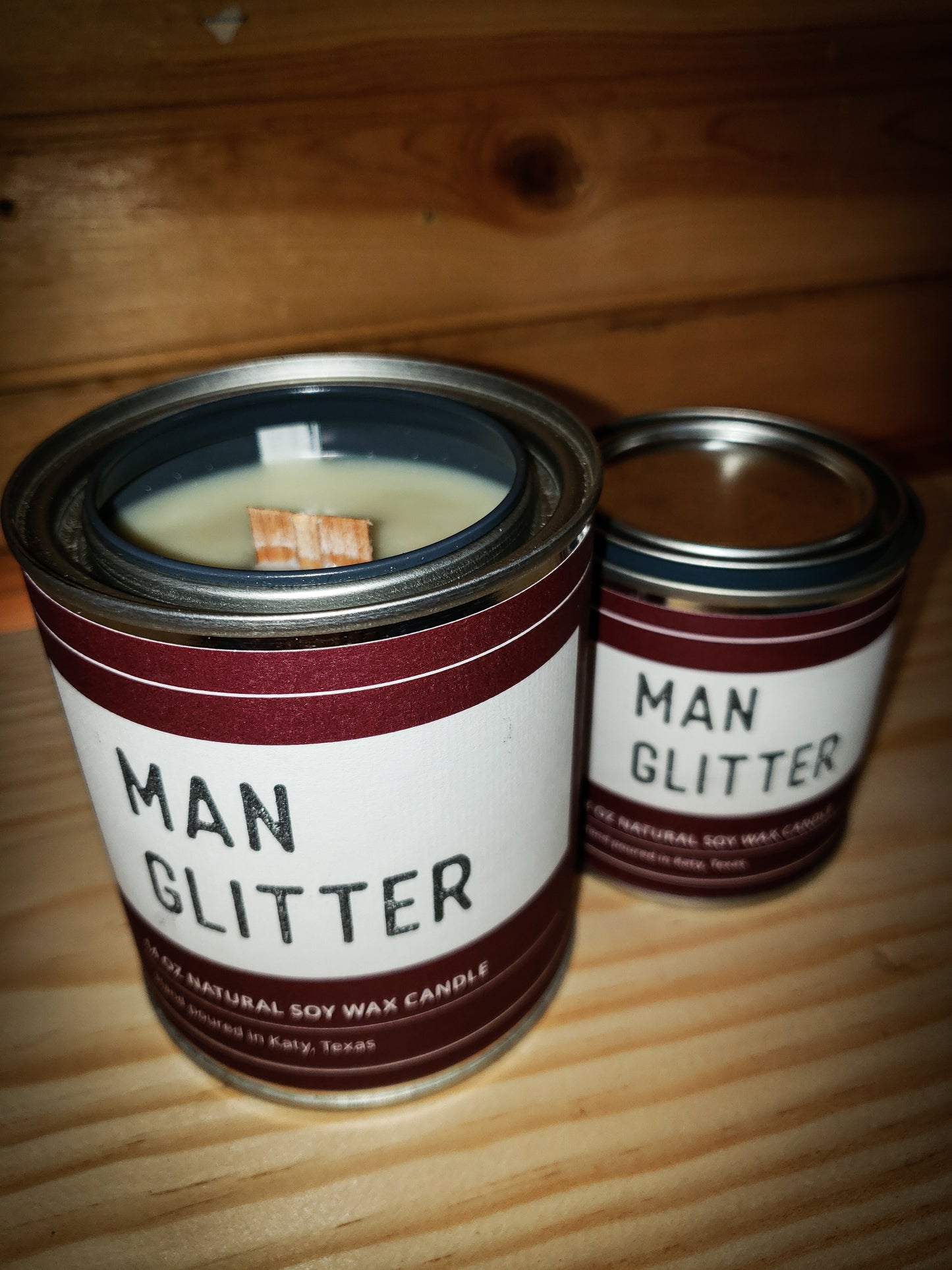 Man Glitter Soy Candle