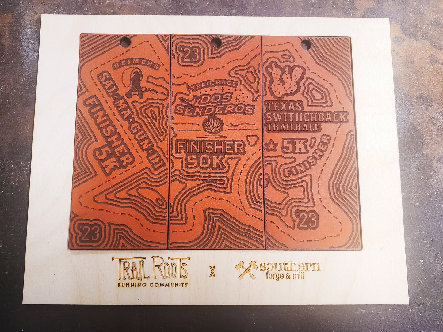 Mat for 2023 Trail Roots Finisher Awards