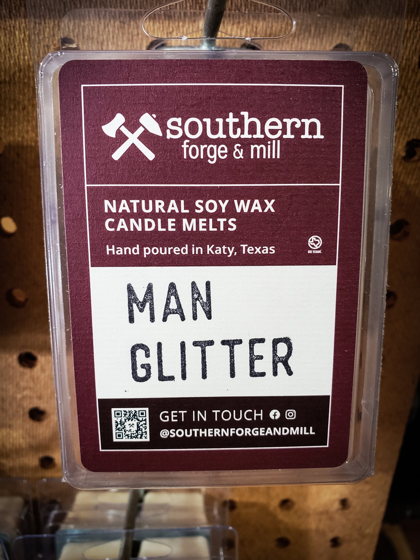 Man Glitter Soy Candle